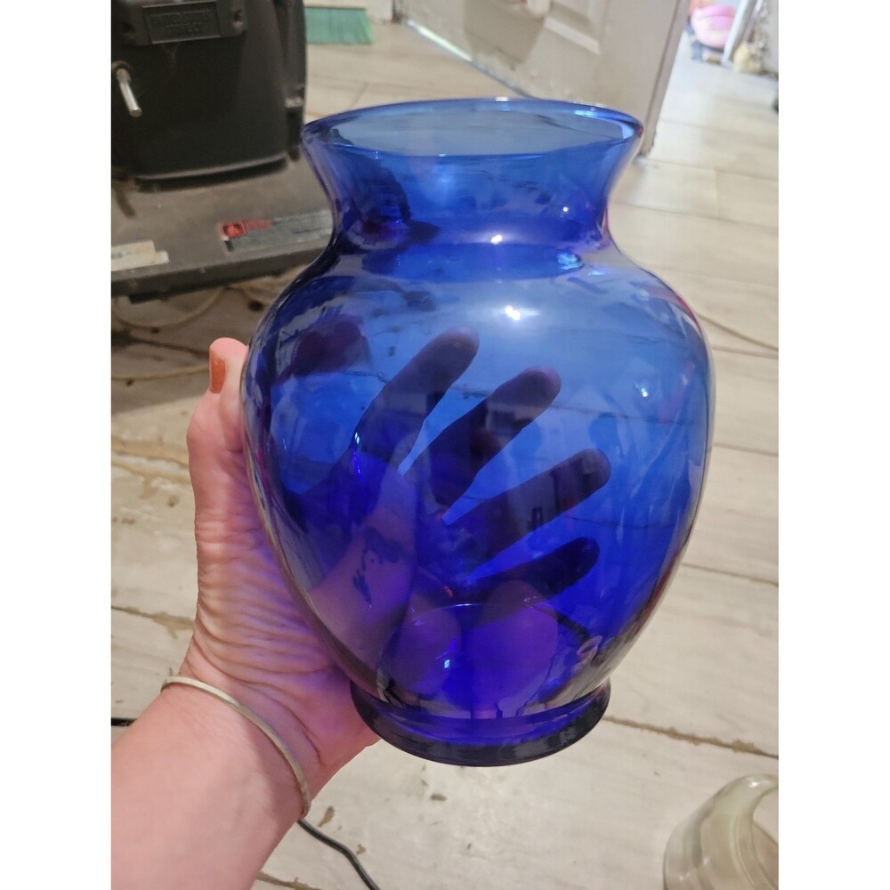 Cobalt blue vase